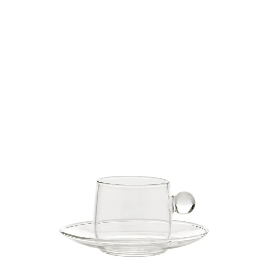 Bilia White Espresso Cup & Saucer - Image 1