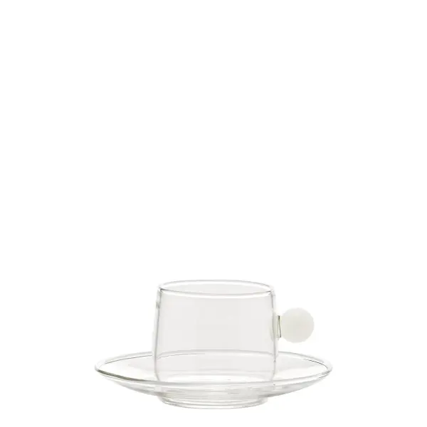 Bilia White Espresso Cup & Saucer - Image 2
