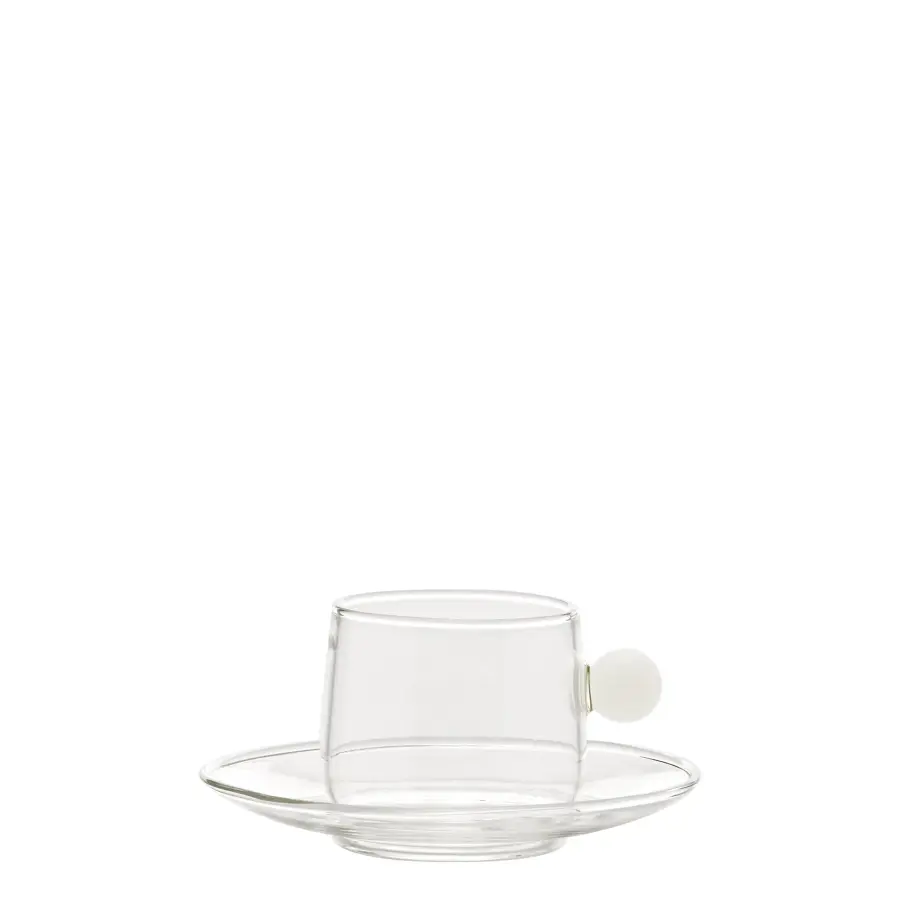 Bilia White Espresso Cup & Saucer - Image 2