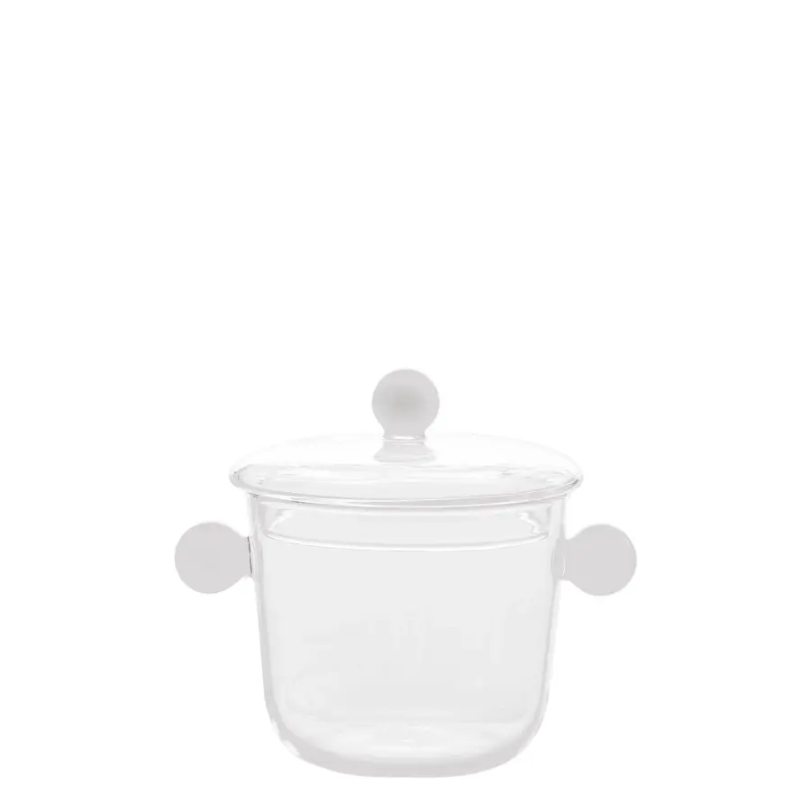 Bilia Glass Jar with Lid & Handles - Image 1
