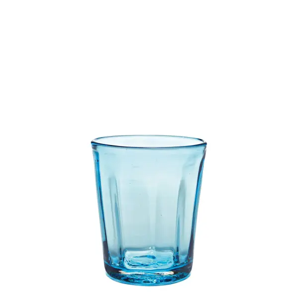The Bei Tumbler collection brings vibrant color and European craftsmanship to everyday dining. Each mouth-blown glass features unique variations from the traditional 'flying hand' technique, combining artisanal beauty with practical durability.