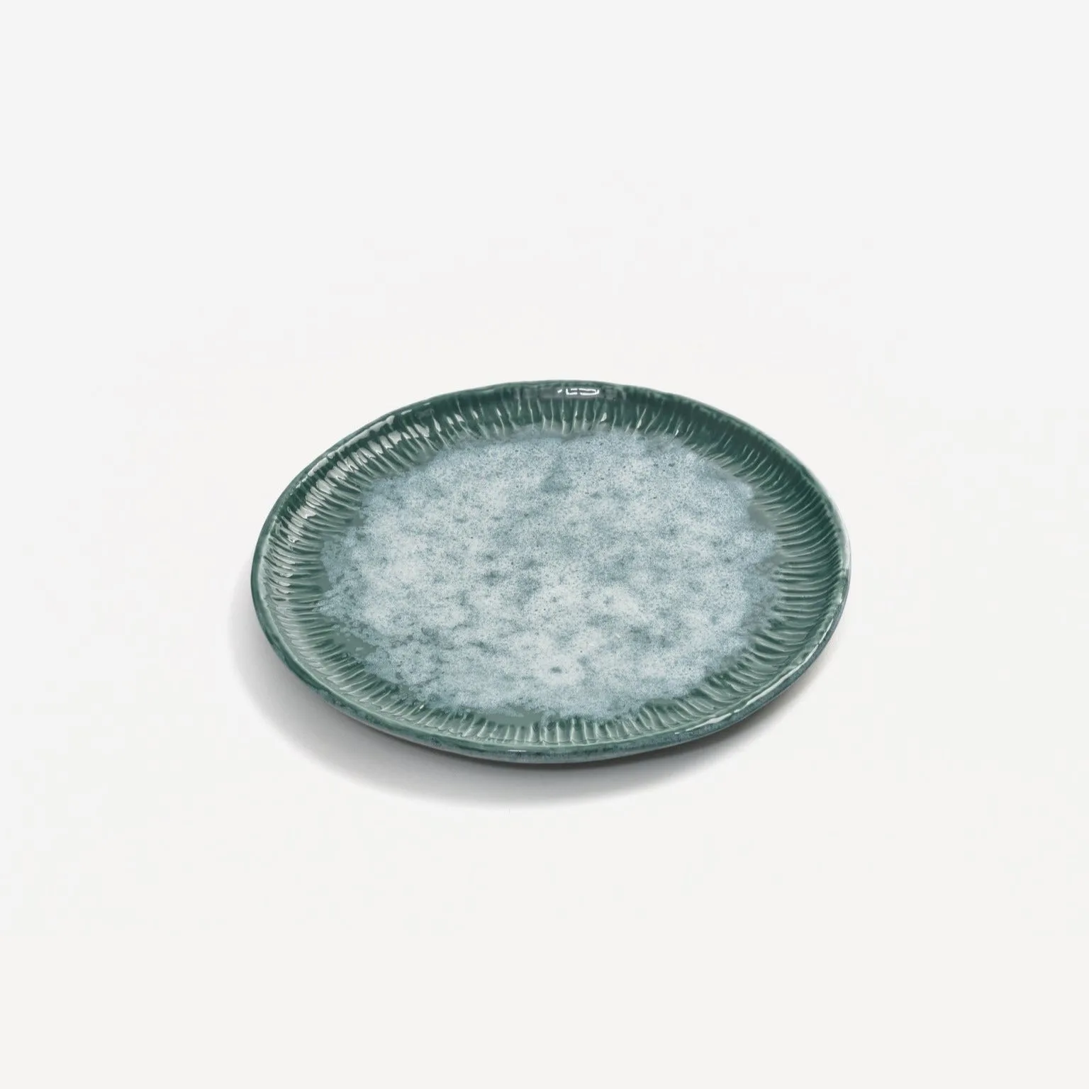 Graffito Green Dessert Plate Set of 4