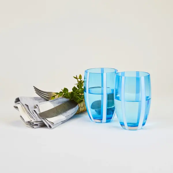 Gessato Aquamarine Tumbler Set - Image 7