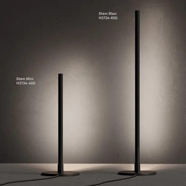 The Stem Mini is a compact solar-powered stake light perfect for outdoor pathways and garden accents. Its minimalist anthracite finish and cordless design offer flexibility, though it requires the Elektron solar power unit. - alternate view
