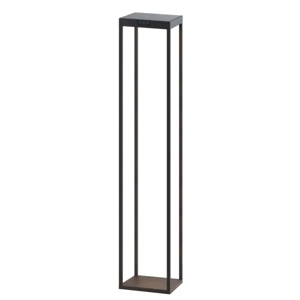 The Radia Mega combines eco-friendly solar charging with sophisticated design. At 43" tall, this cordless LED bollard delivers warm 3000K light for 23-25 hours per charge with automatic daylight sensing and IP65 weather protection. - alternate view