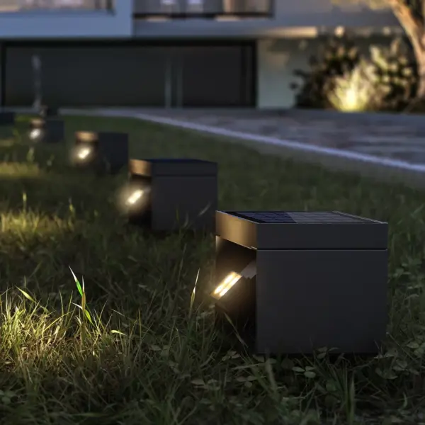 The Alea solar lamp combines sustainable energy with modern design. Features automatic daylight sensing, IP65 weather resistance, and 13-15 hours of runtime. Perfect for outdoor entertaining without electrical connections.