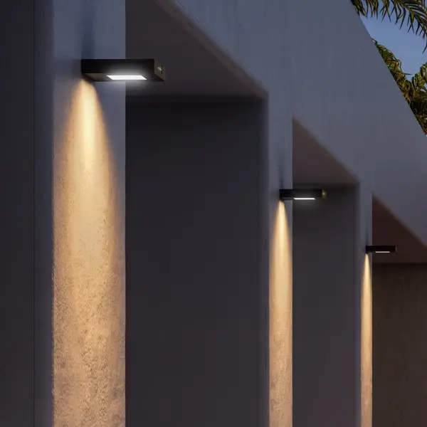 Versatile Indoor-Outdoor Cordless Wall Sconce with Solar Capability - Image 1