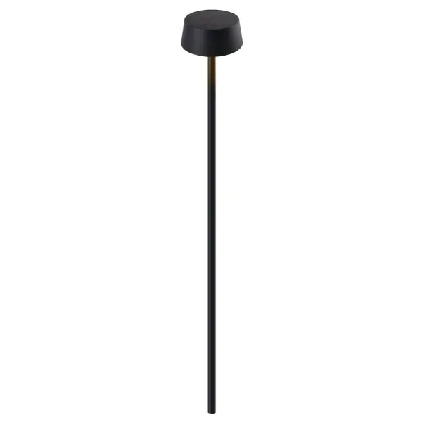 The Sundress combines sophisticated Italian design with sustainable solar technology. Standing over 9 feet tall, this cordless pole light features dual diffusers and automatic daylight sensing for effortless outdoor illumination. - alternate view