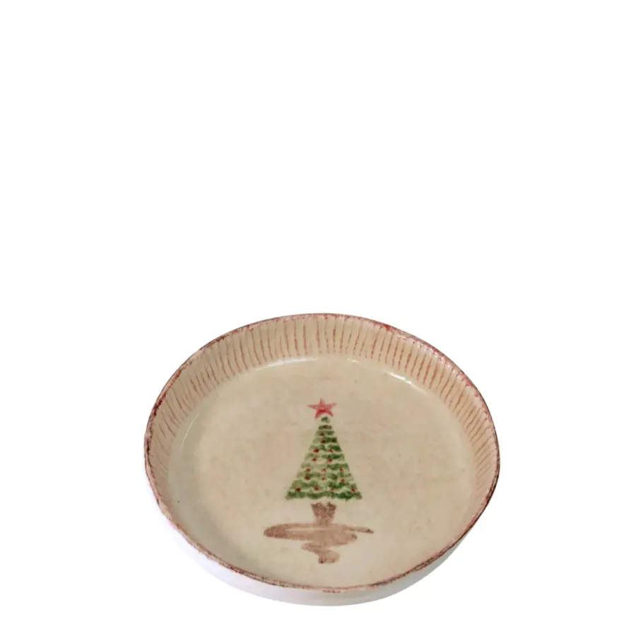 Holiday Salad Plate with Lip Set of 4 - Image 1