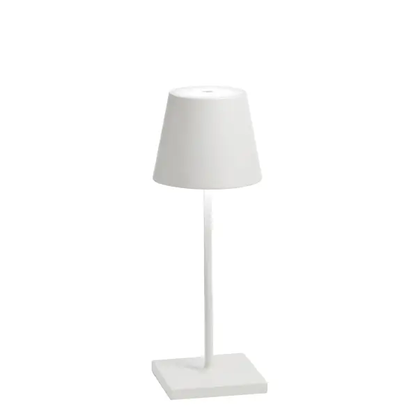 The Poldina Pro Mini combines elegant design with practical cordless functionality. Perfect for dining and hospitality settings, it offers touch dimming, three color temperatures, and 12 hours of illumination on a single charge.