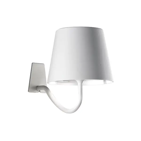 The Poldina Pro Wall combines the convenience of cordless lighting with wall-mounted stability. Its magnetic head detaches for charging or portable use, making it ideal for spaces needing flexible illumination both indoors and out.