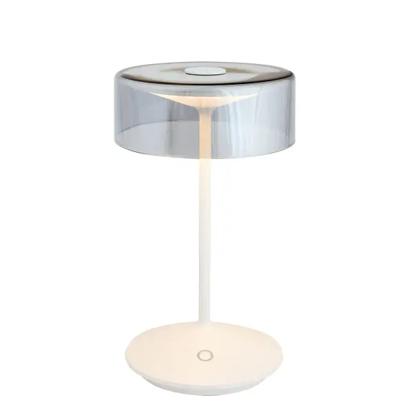 The Crystal cordless table lamp combines modern design with practical portability. Featuring touch-dimming LED technology and IP54 weather resistance, it delivers up to 11 hours of illumination per charge, making it perfect for indoor and outdoor use.