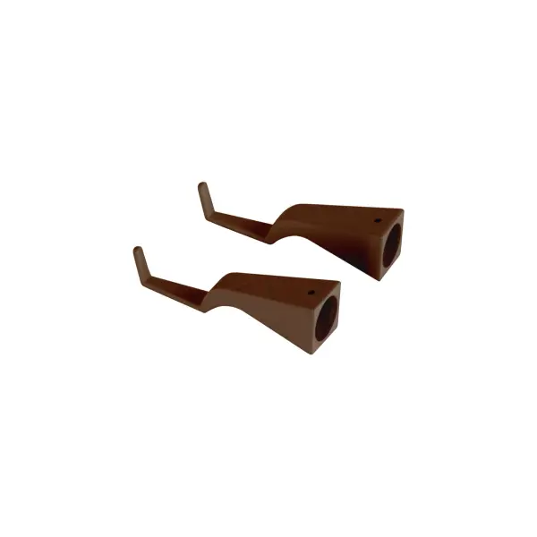 Transform your Pencil lighting module into a wall-mounted fixture with these minimalist brackets. Offers flexibility for direct or indirect lighting and allows the module to be detached for portable use. - alternate view