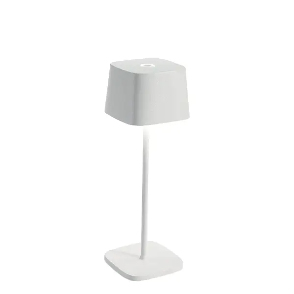 The Ofelia Pro combines portability with smart functionality, featuring touch controls for dimming and color temperature adjustment from warm candlelight to cool white. Battery-powered and cordless with memory function.
