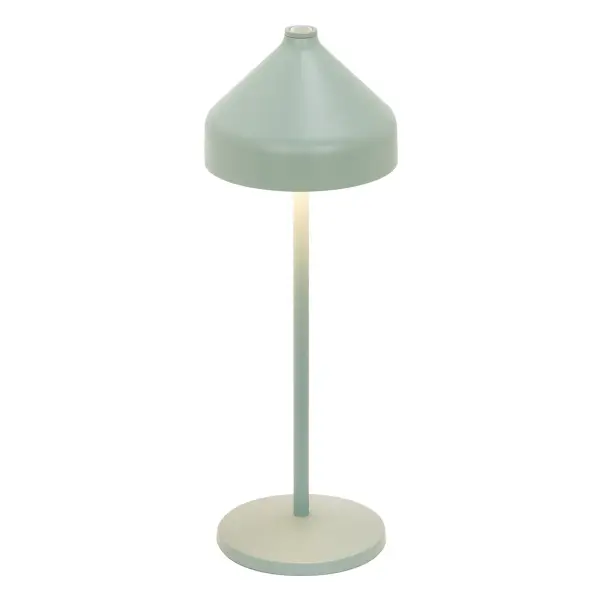 The Amelie Pro combines sophisticated design with practical portability. This rechargeable LED lamp offers 10 hours of illumination, three color temperatures, and touch dimming control. IP65-rated for weather resistance.