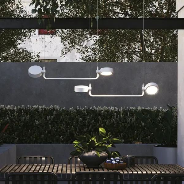 The Super O combines modern linear design with cordless convenience. Features rechargeable battery lasting 11 hours, step-dimming, three color temperatures, and IP65 rating for indoor/outdoor use. Perfect for spaces without hardwired access. - alternate view