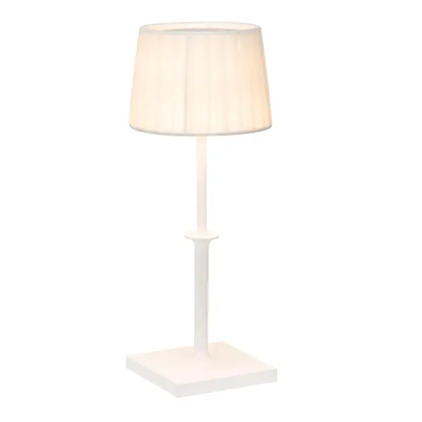 The Poldina Classic combines timeless design with modern convenience. Its cordless, rechargeable LED module features touch controls for brightness and color temperature adjustment, offering up to 10 hours of runtime.
