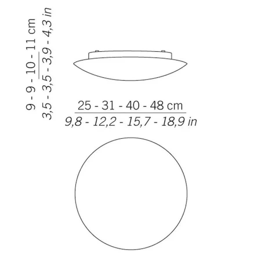 Bis Bayonet Wall/Ceiling Light - Small - Image 12