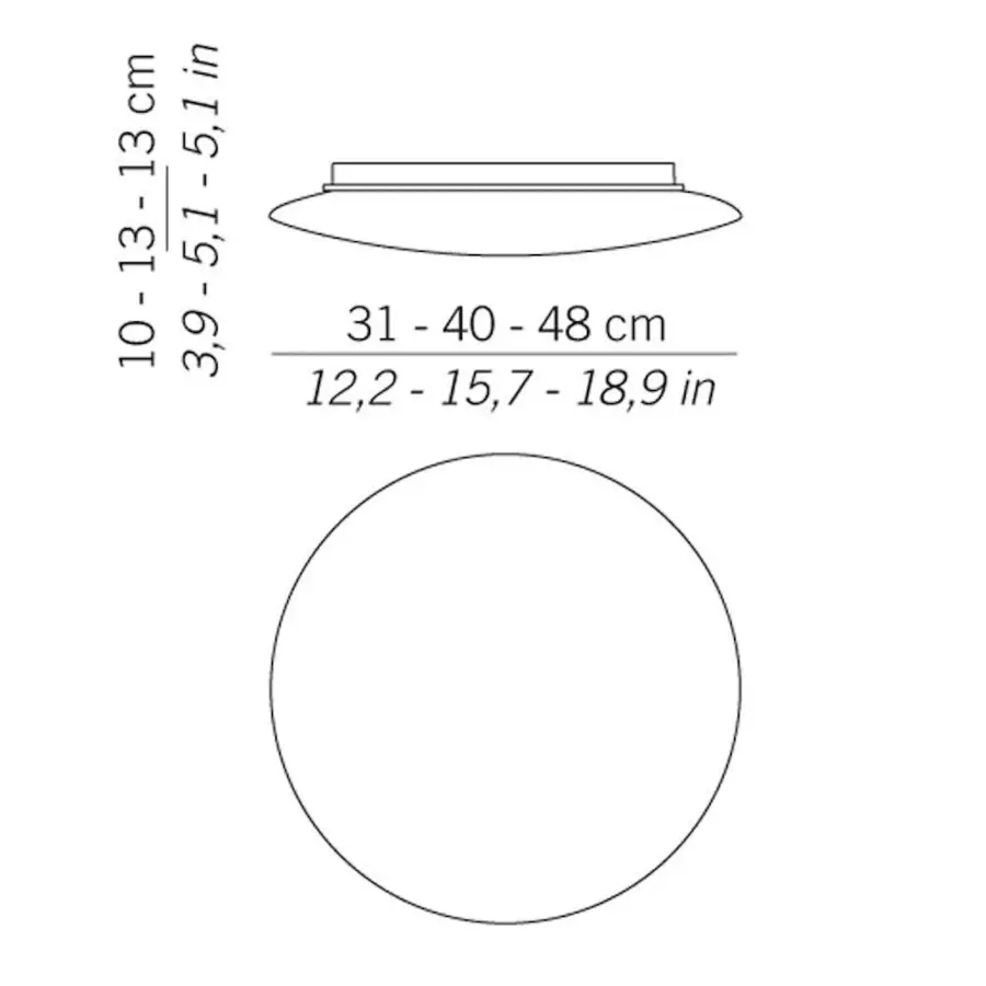 Bis Wall/Ceiling Light - Medium - Image 31