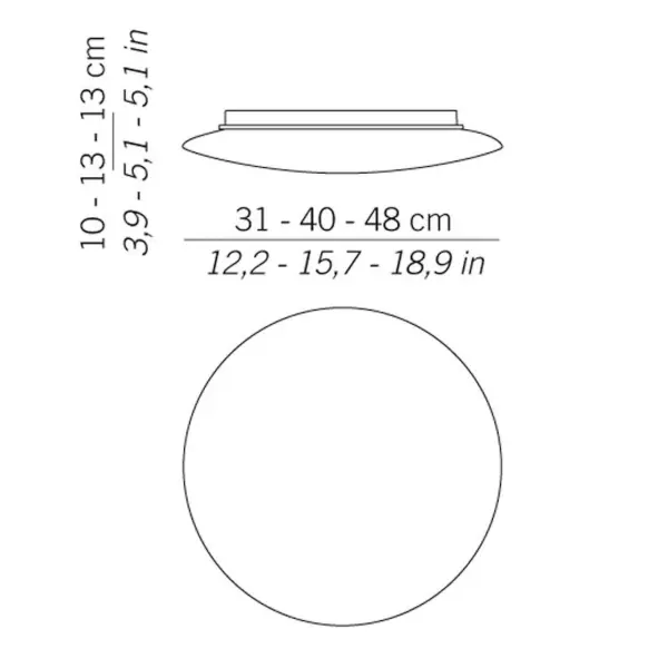 Bis Wall/Ceiling Light - Medium - Image 34