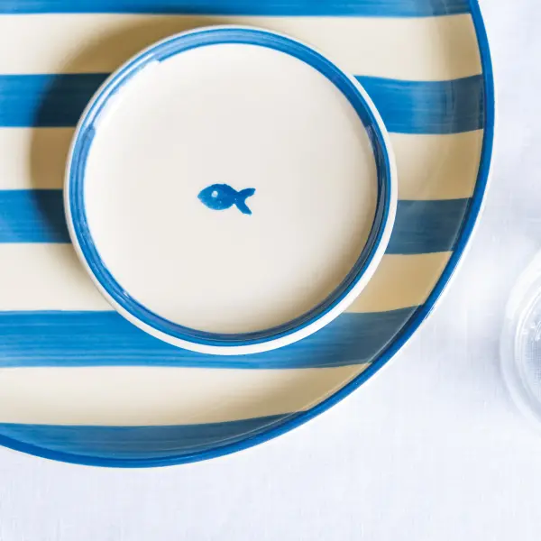 Lido Dessert Plate Set of 4 - Light Blue - Image 14