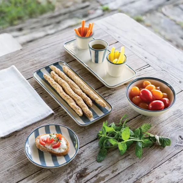 Lido Rectangular Plate Set of 4 - Light Blue - Image 12