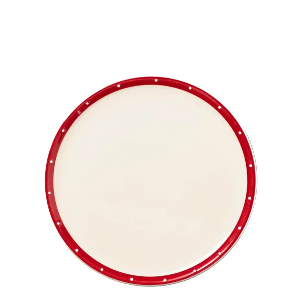These handmade Italian stoneware charger plates from the Perle collection bring sophisticated style to any table setting. At 12.5" diameter, they're perfect for formal dining or serving pizza with European flair. - alternate view