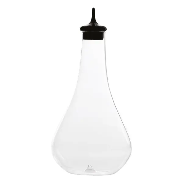 The Pirolo Bottle combines Italian craftsmanship with functional elegance. Hand-blown from borosilicate glass with a distinctive amber finish and decorative stopper, it transforms beverage service into an artful experience. - alternate view