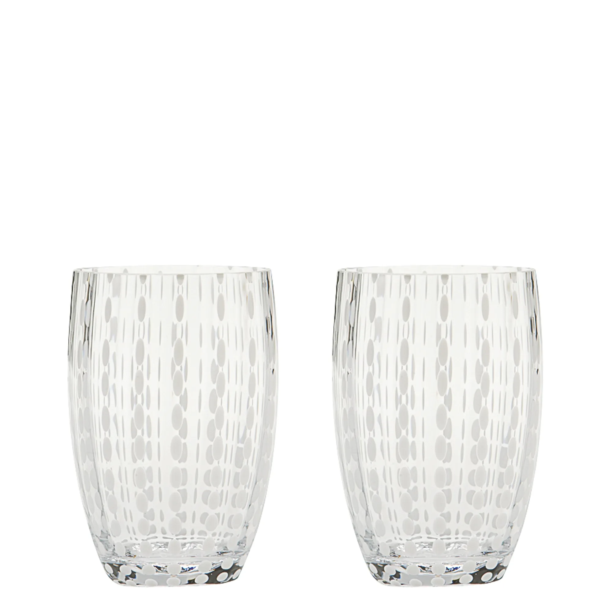 Perle Apple Green Glass Tumbler Set