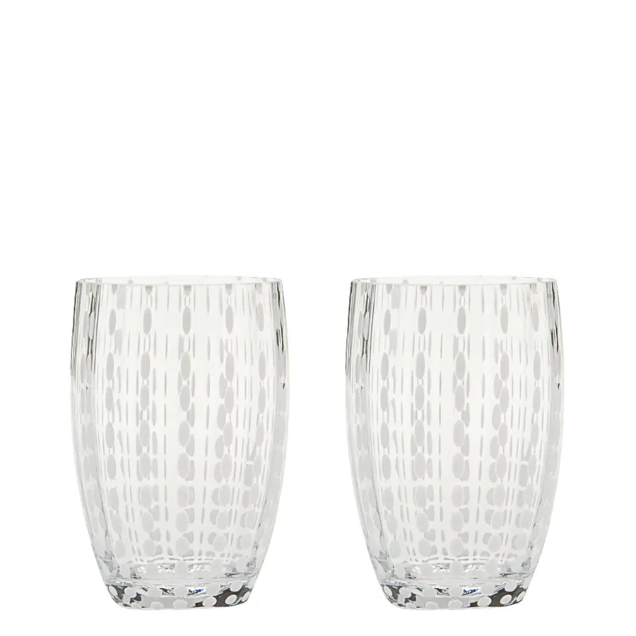 Perle Apple Green Glass Tumbler Set - Image 1