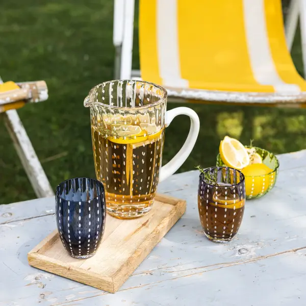 Perle Apple Green Glass Tumbler Set - Image 15