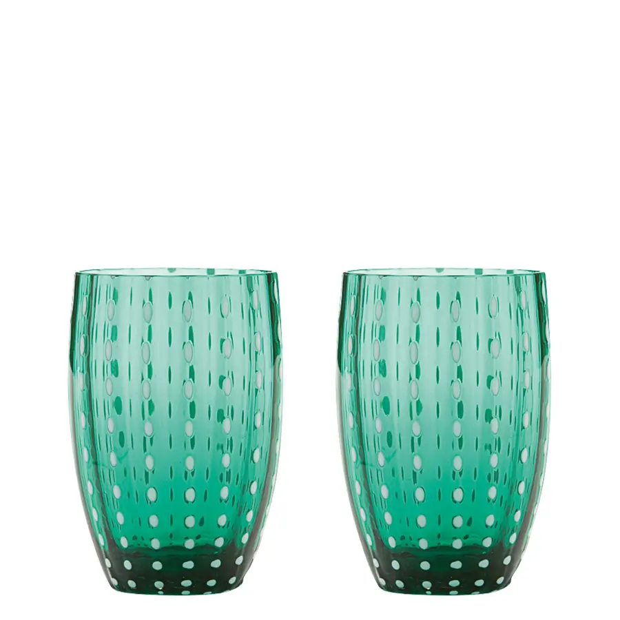 Perle Apple Green Glass Tumbler Set - Image 19