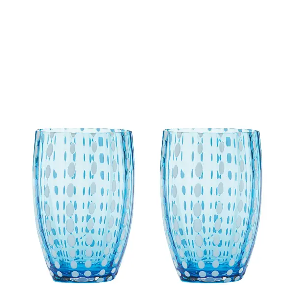 Perle Apple Green Glass Tumbler Set - Image 3