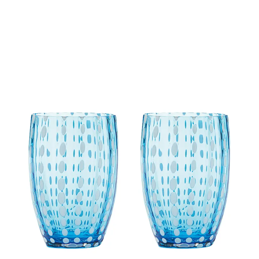 Perle Apple Green Glass Tumbler Set - Image 3