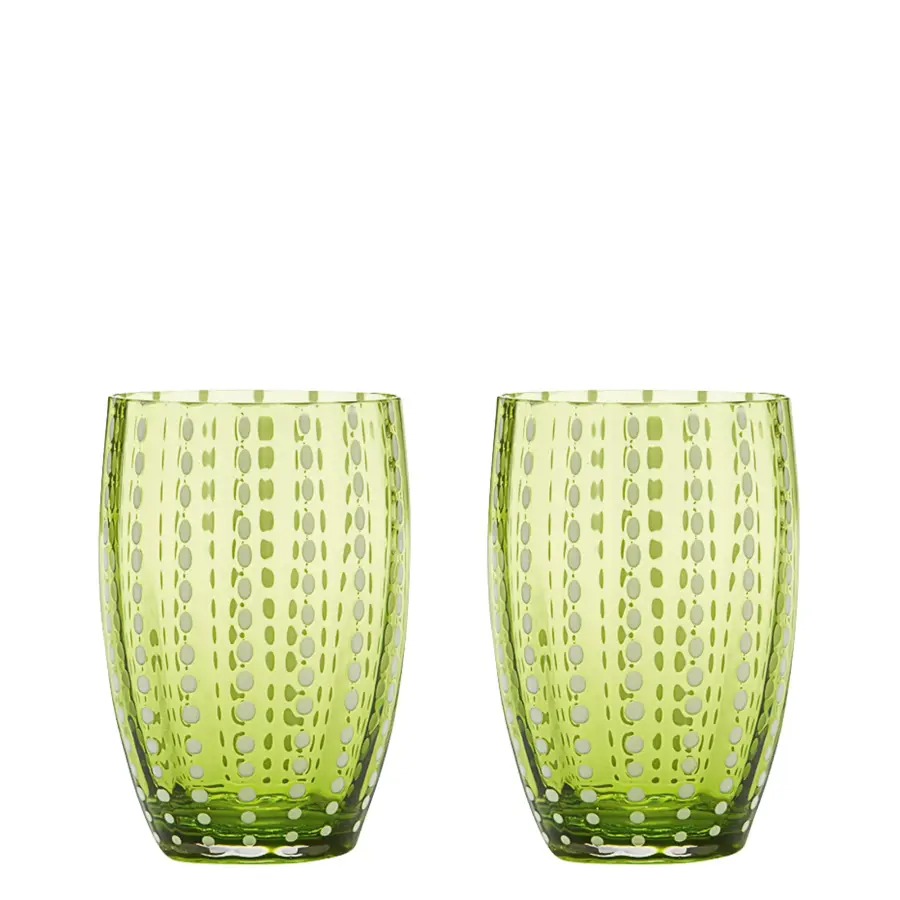 Perle Apple Green Glass Tumbler Set - Image 22