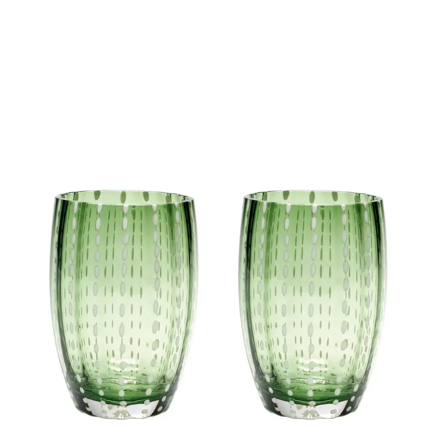Perle Apple Green Glass Tumbler Set - Image 27