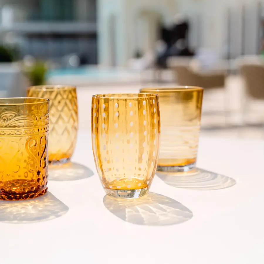 Perle Apple Green Glass Tumbler Set - Image 8