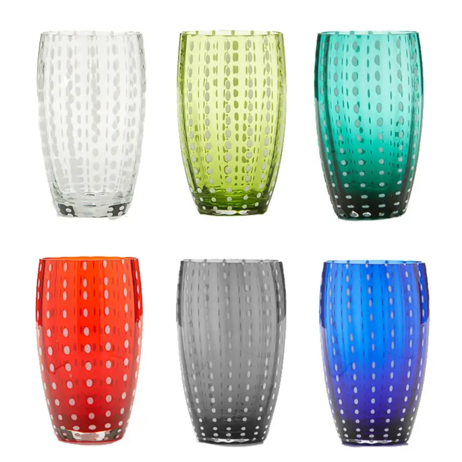 Perle Beverage Glass Set - Assorted Colors (Set of 6) - Image 3