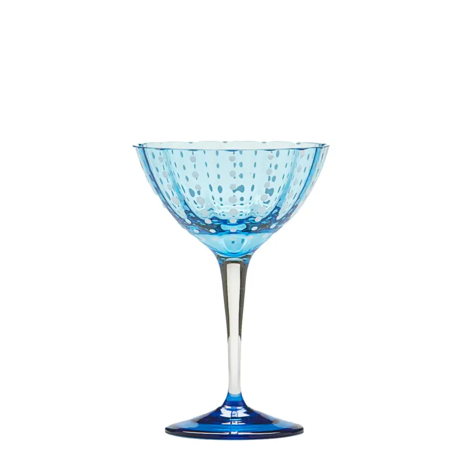 Perle Blue Cocktail Goblet Set - Image 2