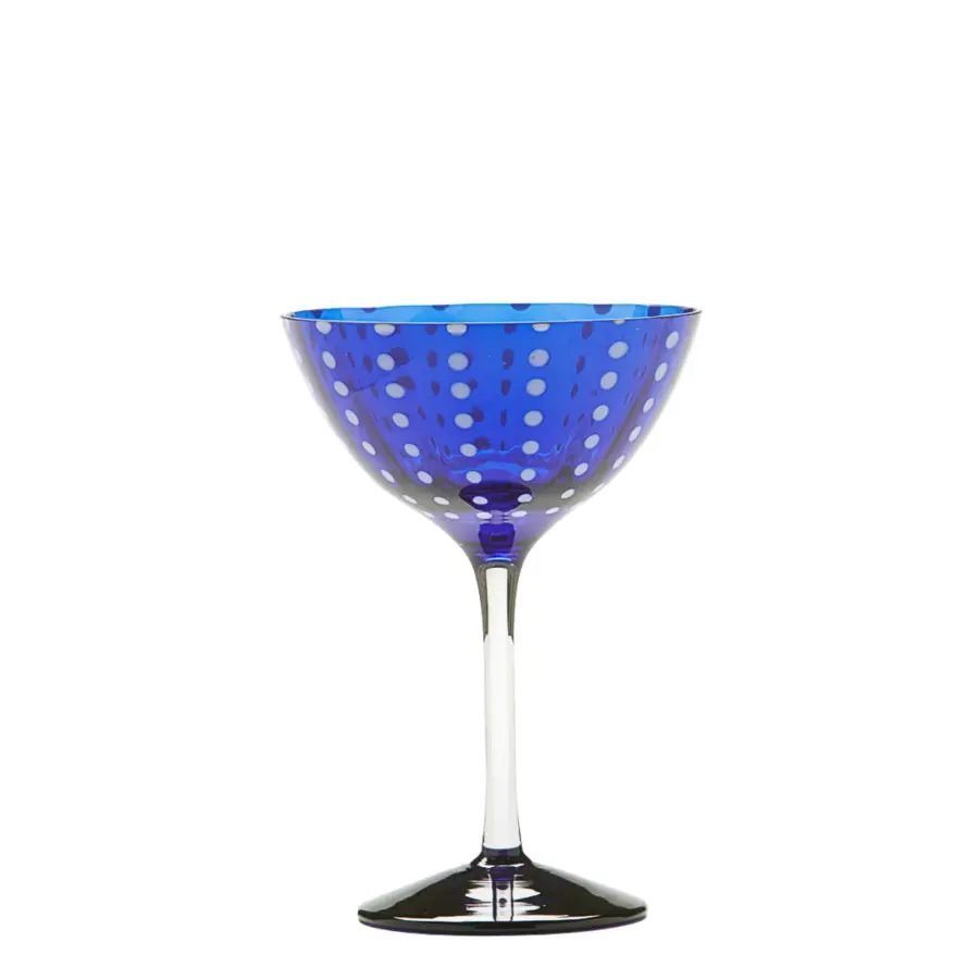Perle Blue Cocktail Goblet Set - Image 4