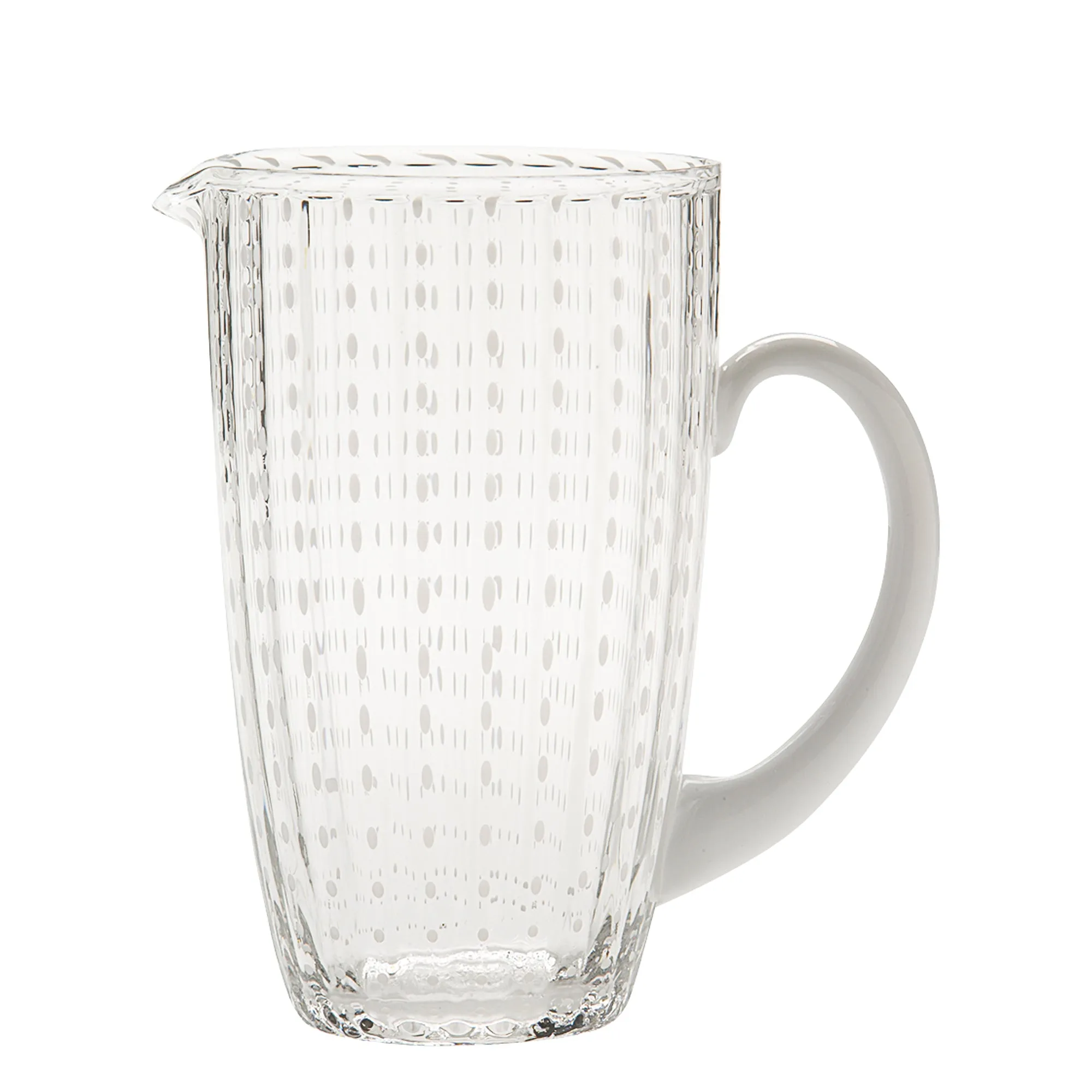 Perle Aquamarine Glass Carafe