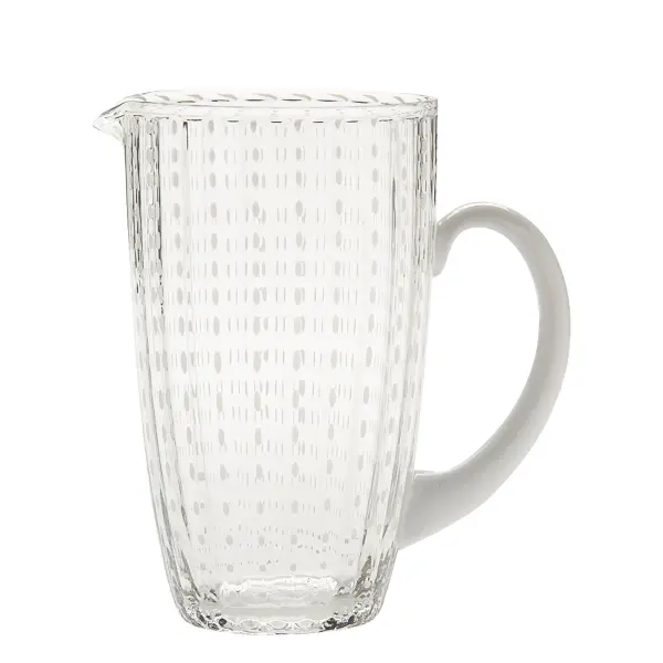 Perle Aquamarine Glass Carafe - Image 1