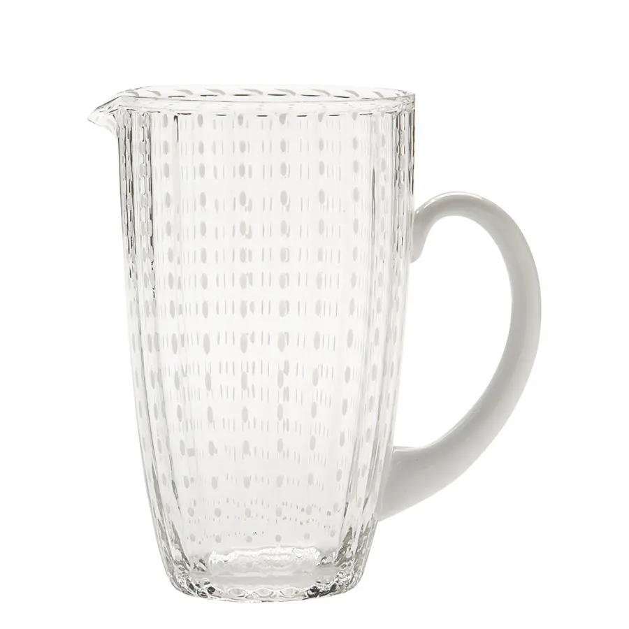 Perle Aquamarine Glass Carafe - Image 1