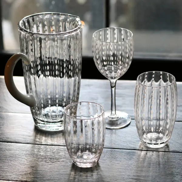 Perle Aquamarine Glass Carafe - Image 5