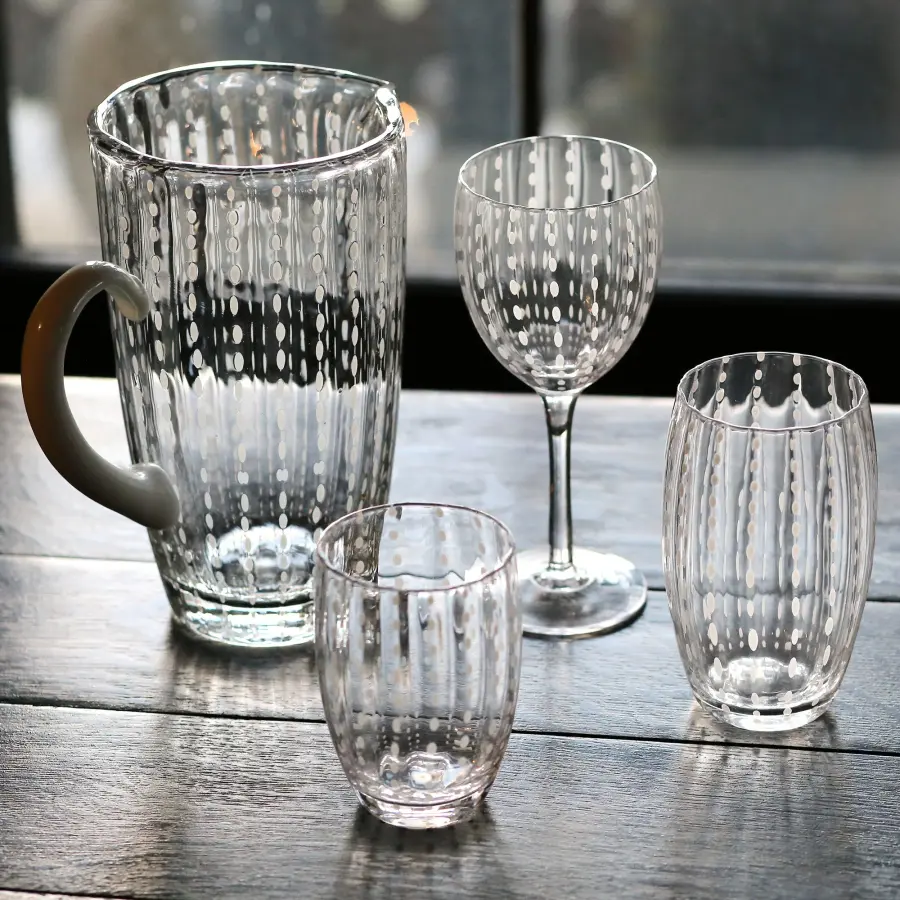 Perle Aquamarine Glass Carafe - Image 5