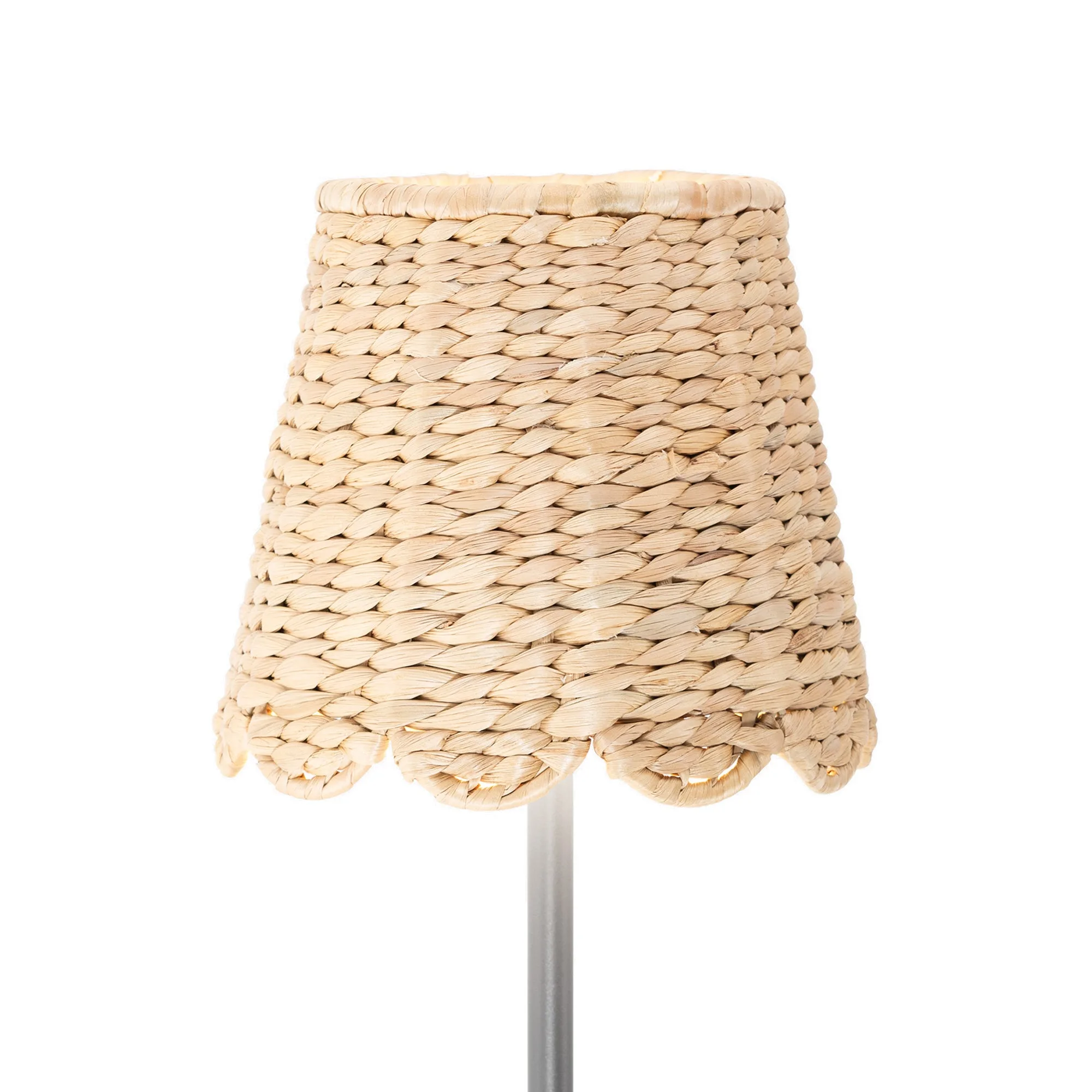 Zafferano America Scalloped Water Hyacinth Lampshade - Thumbnail 2