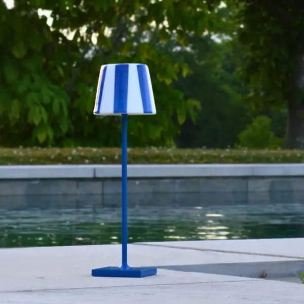 Poldina Micro Lido Shade - Light Blue Stripes - Image 3