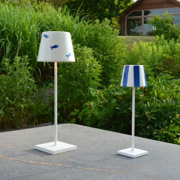 Poldina Micro Lido Shade - Light Blue Stripes - Image 4