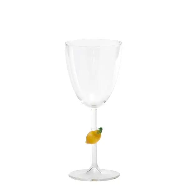 Teca Frutta Goblet with Orange Accent - Image 1