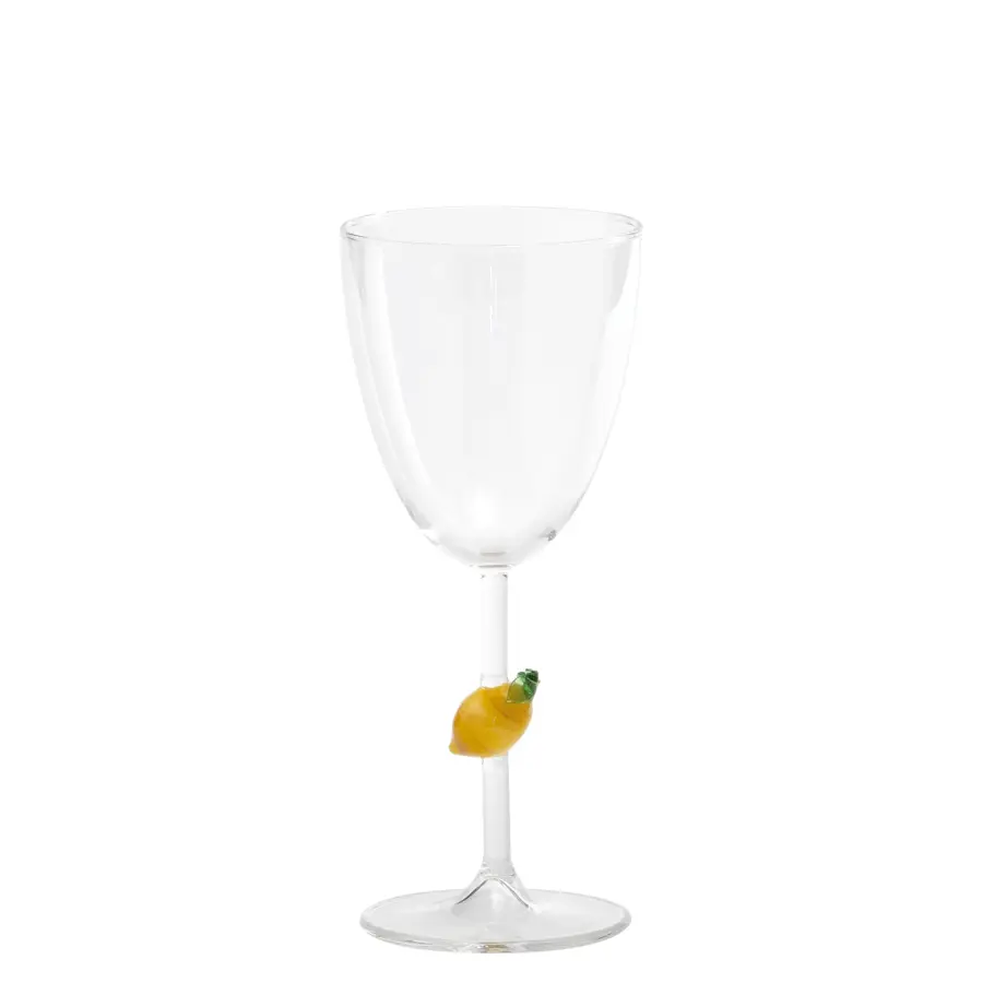 Teca Frutta Goblet with Orange Accent - Image 1
